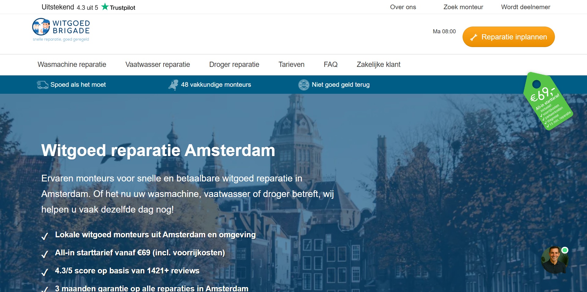 Een noodzakelijke witgoed reparatie