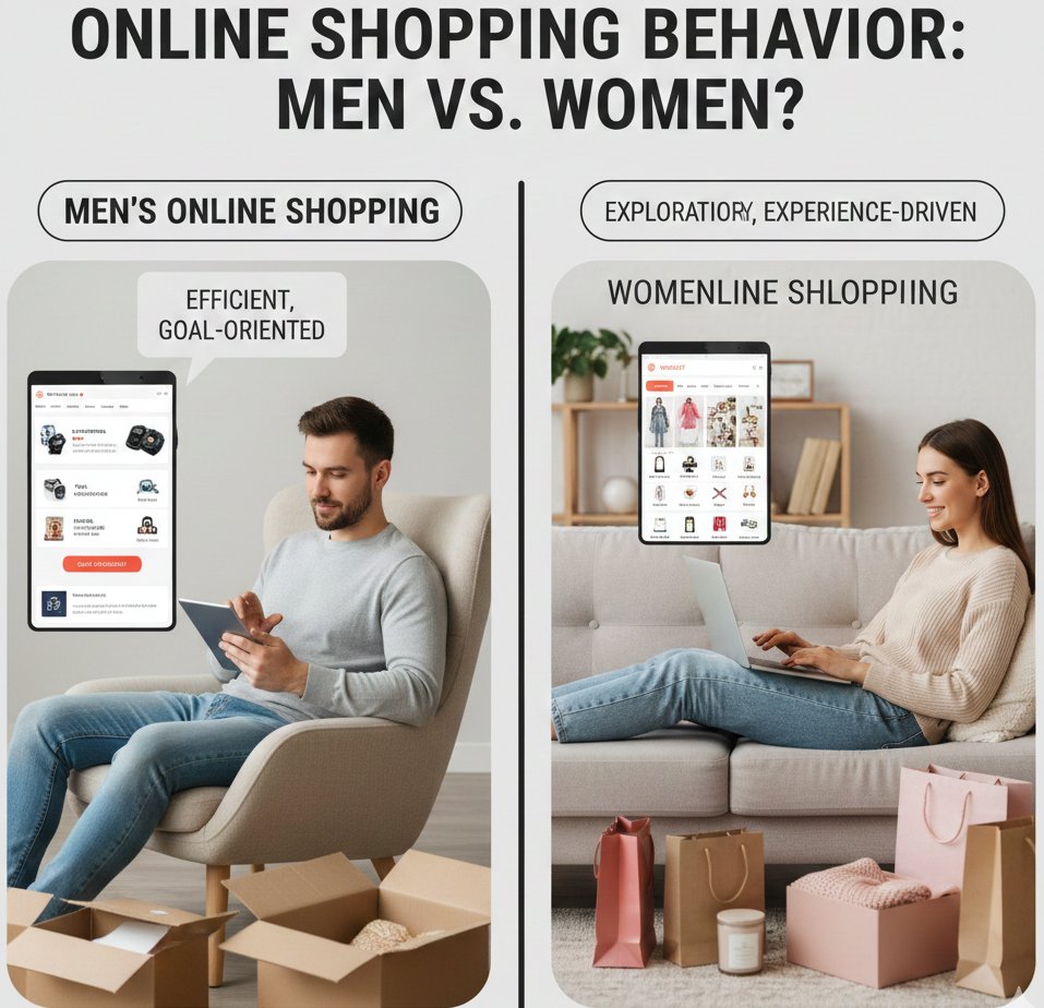 verschil tussen online shopgedrag mannen en vrouwen